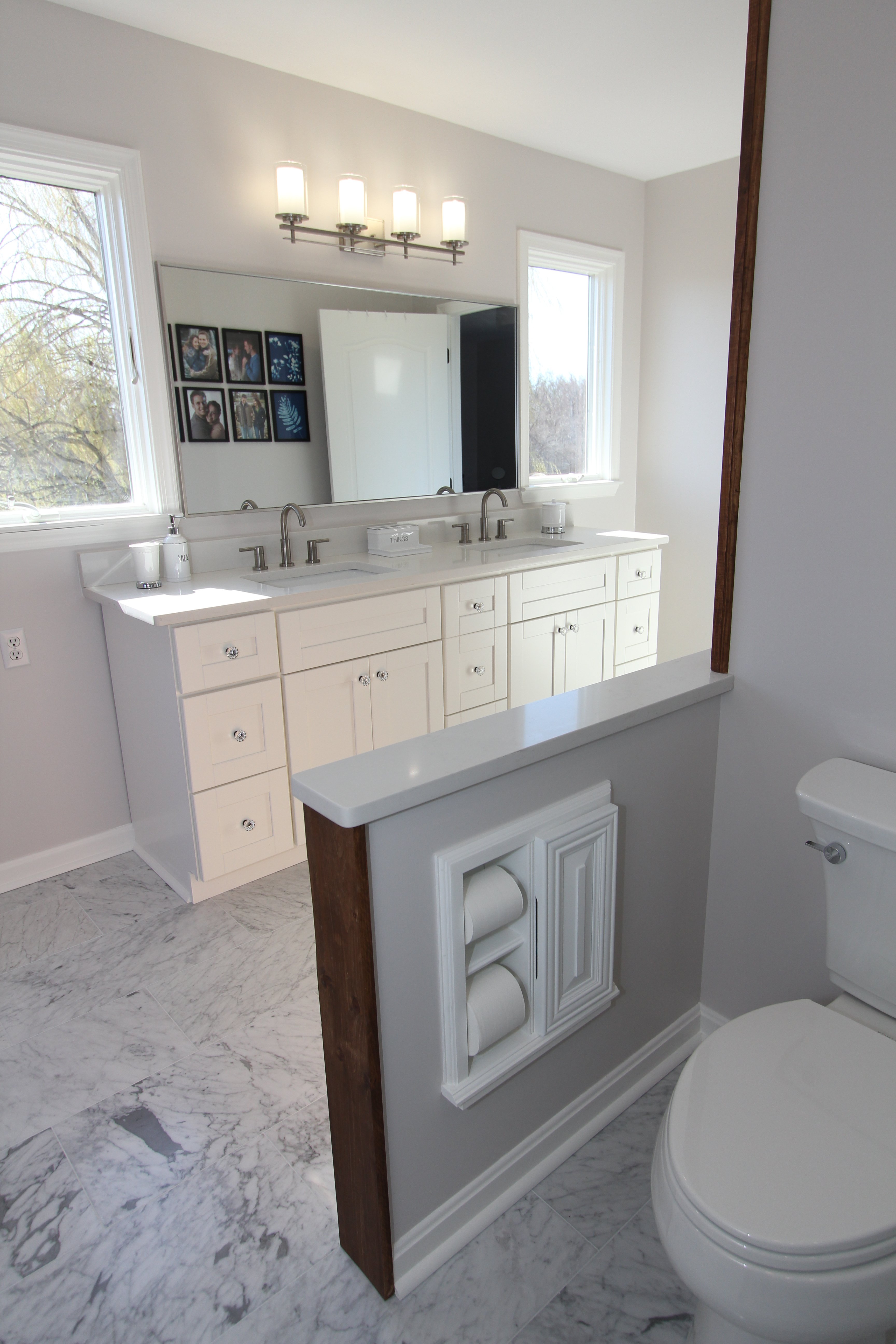 Mixed Material Bathroom