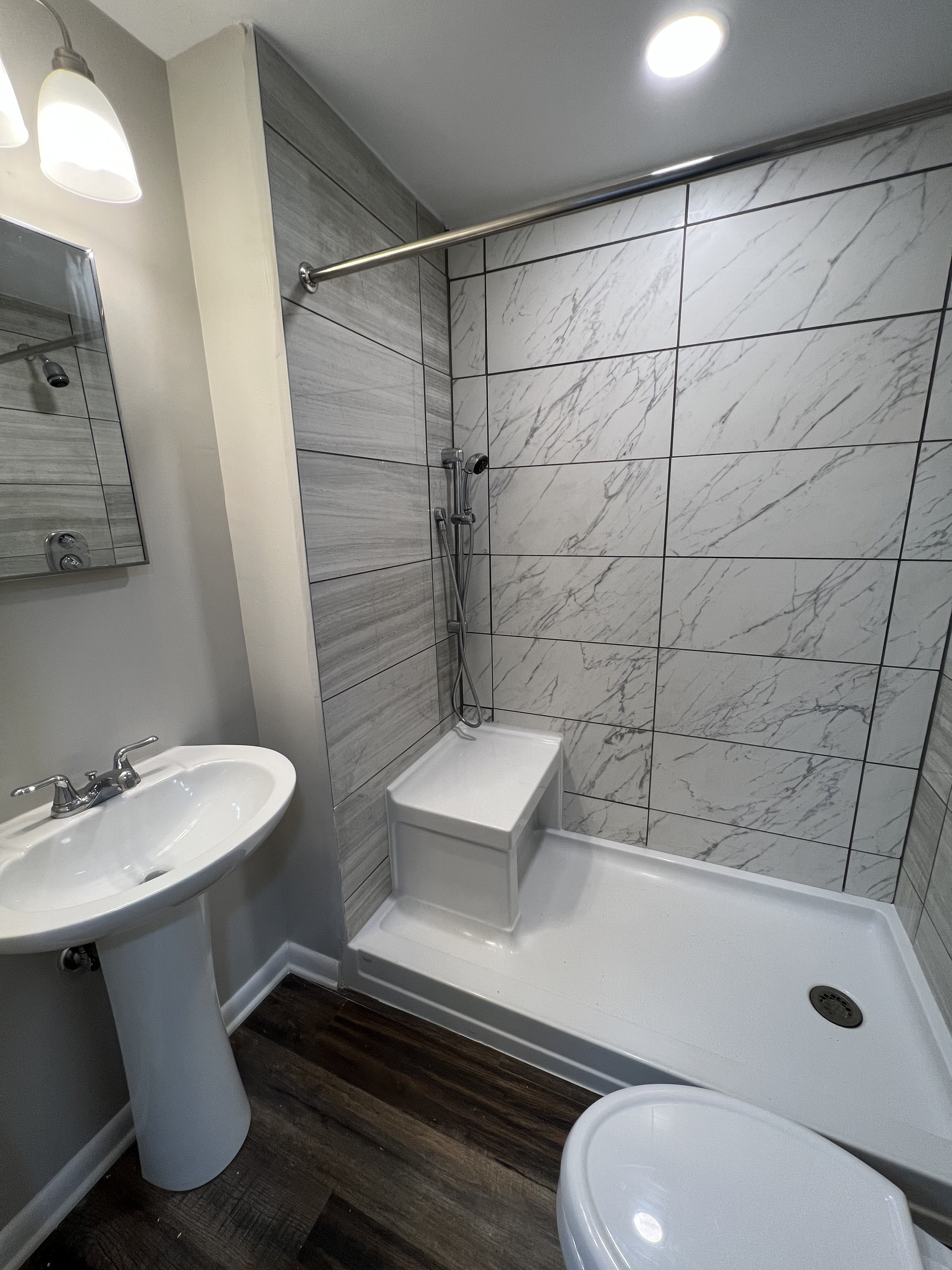 lower level bath after